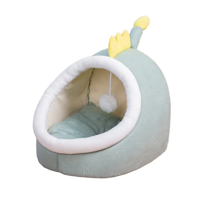 Indoor Cats Cat Bed BedSemi-Enclosed Detachable Cat Dog Basket Suitable for Small Pet Bed