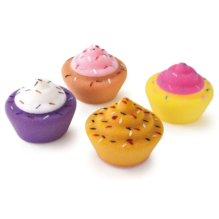 Natural eco friendly cartoon body loofah shower scrub food shaped bath sponge for body cleaning