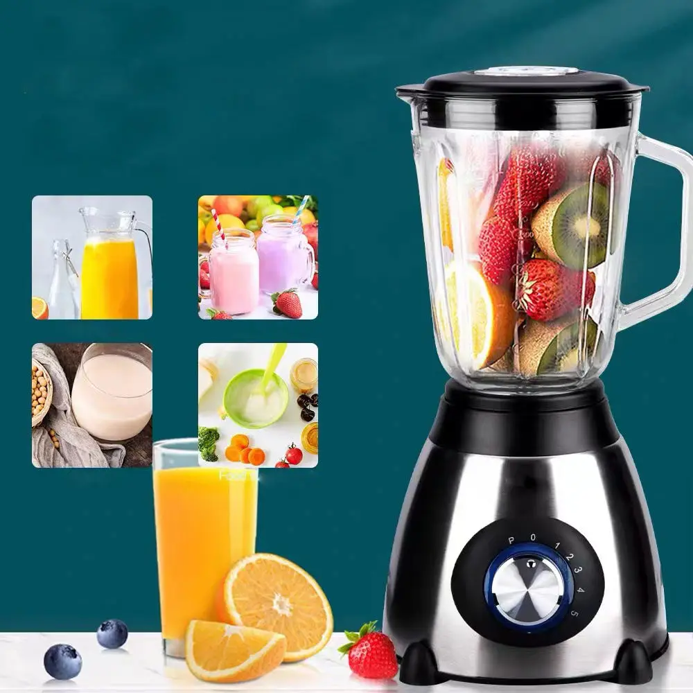 Stainless steel glass grinder multifunction home kitchen appliances electric fruit smoothie food juicers mixer blenders