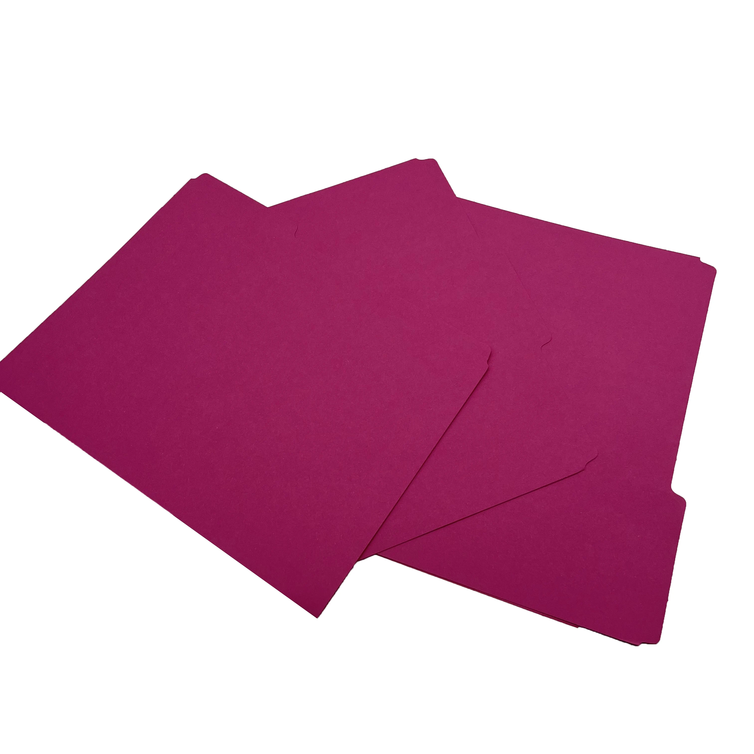 Customized A5 Paper Protection Document Manila File Folders for School Office Stationery File