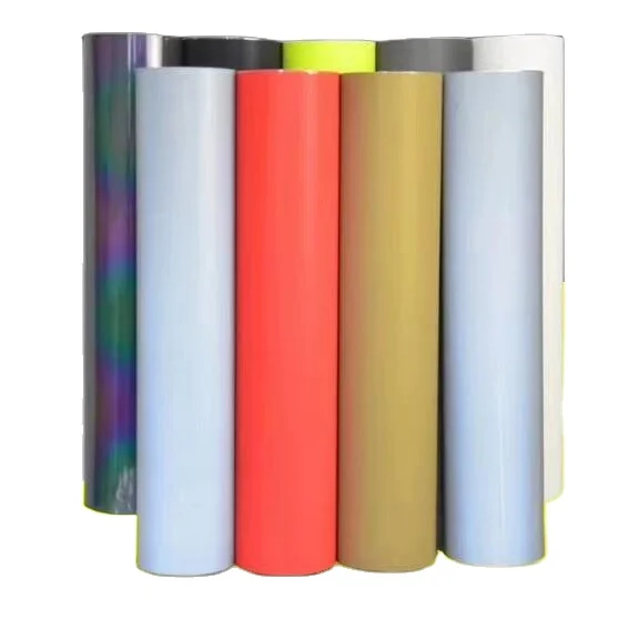 Manufacturer direct selling clothing color reflective heat transfer vinyl