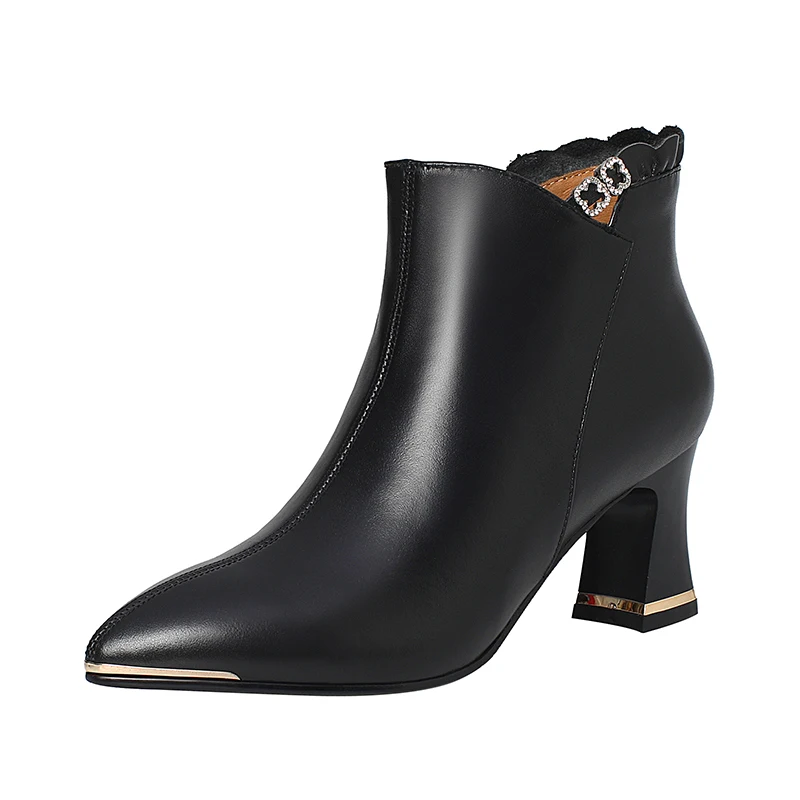 K251 со высококачественные женские ботильоны; Сезон осень 6,5 см; Женские туфли; Женская обувь из натуральной кожи, женские туфли на квадратном каблуке из коровьей кожи; Цвет черный, винно-красного цвета на молнии