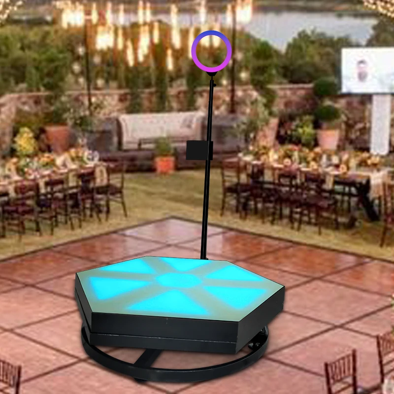 party artifact portable automatic photobooth automatic rotating selfie 360 video booth for wedding party