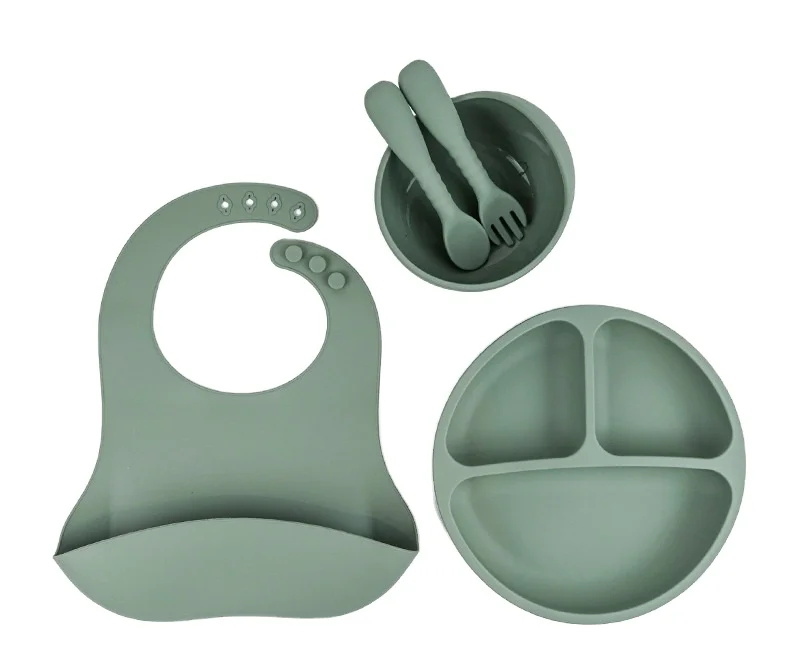 Silicone Toddler Feeding Bibs Soft Waterproof Baby Supplies Products Cleaning Guard Easily Cleanable Bibs Kids
