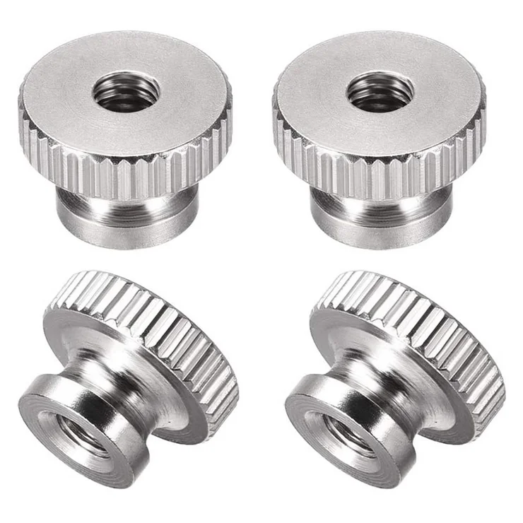 
Knurled Thumb Nuts - M4 Round Knobs with Collar 304 Stainless Steel 