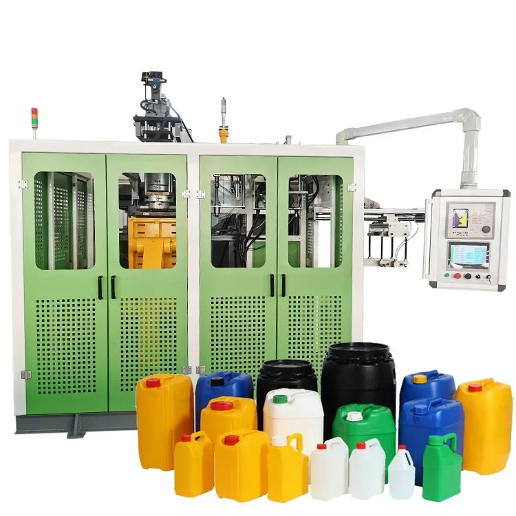 Highshine two double layer 250 300 500ml 1000ml round hdpe chemical bottle extrusion blowing blow moulding molding machine
