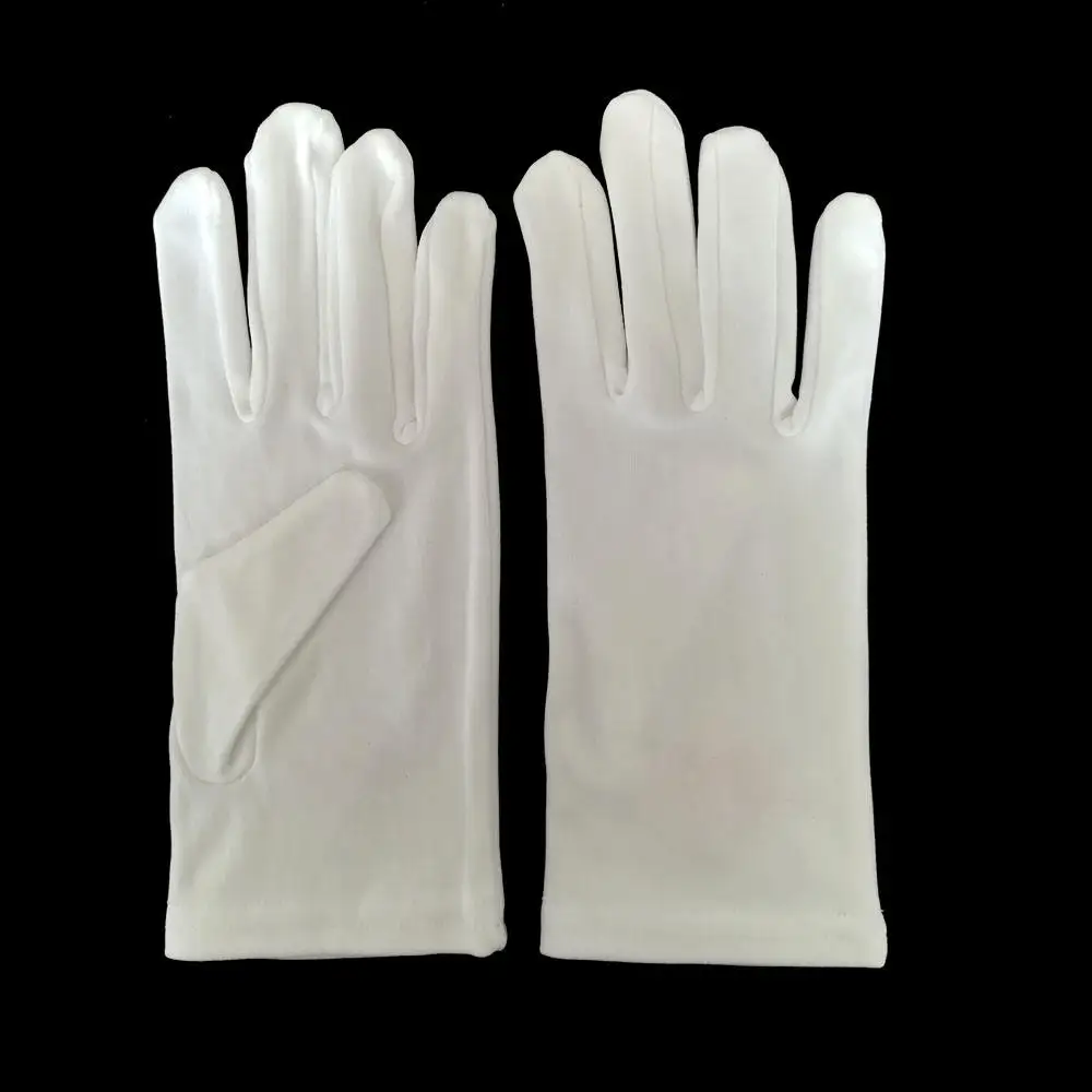 Extra Thickness White Nylon Ceremony Parade Hand Gloves