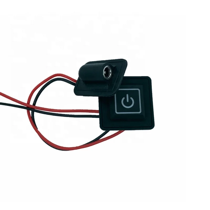 12V3A силиконовая Кнопка нагревательная панель управления переключатель с DC5.5 * 2,1 швейная женский сиденья