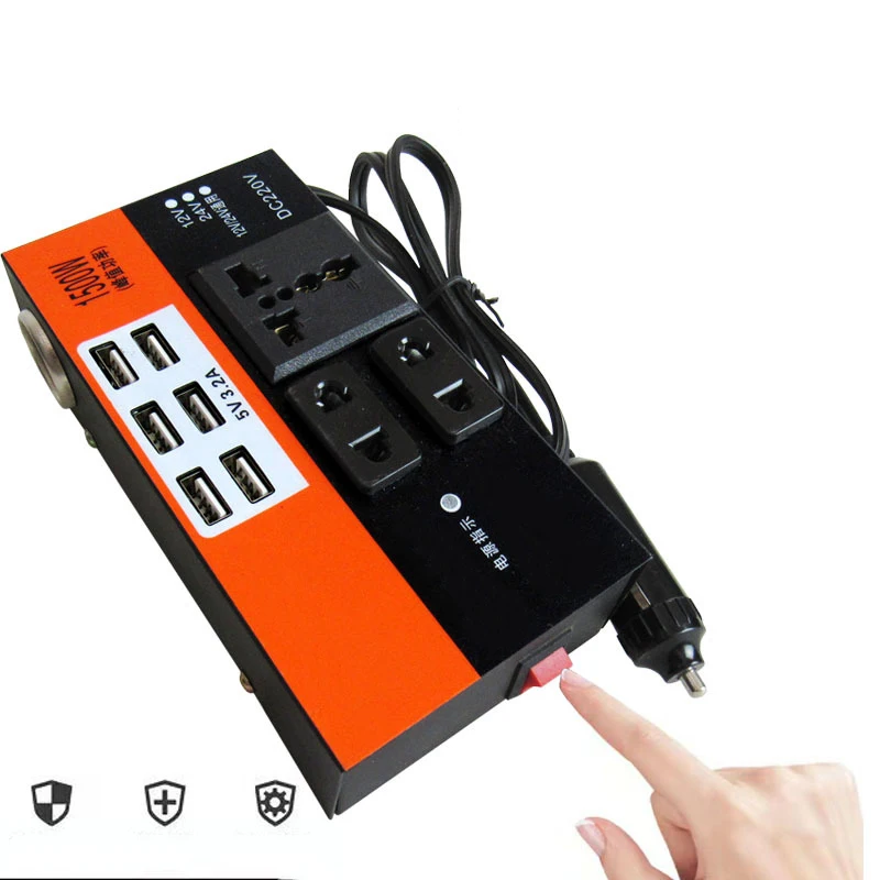 Peak 2000W  Car Universal DC 12V To DC110V 24V To DC 220V Multiple Protections 100% Brand New Power Inverter