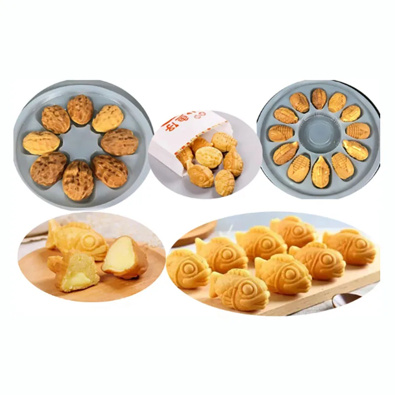 Fish Cake Baker Corn Shape Walnut Cake Maker Making Gas Bakery Machine