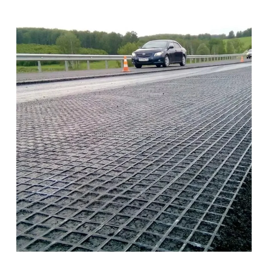 Fiberglass Geogrid for Asphalt Pavement Reinforcement for Driveways and Construction Projects