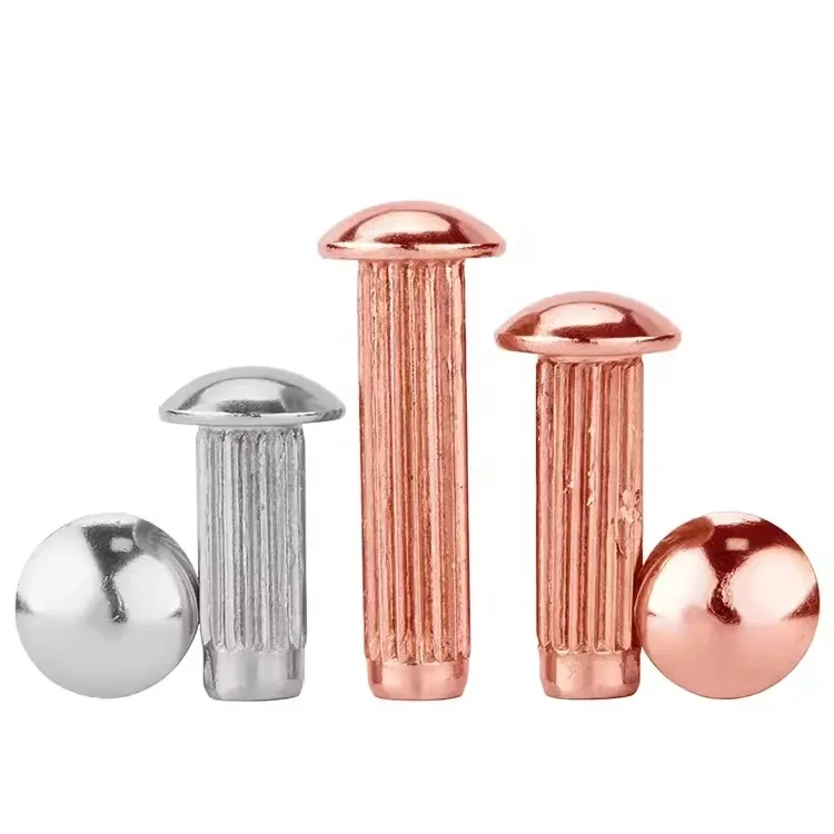 Brass rivet Aluminum round head krasled handle solid rivet for label nameplate GB827 Solid rivet