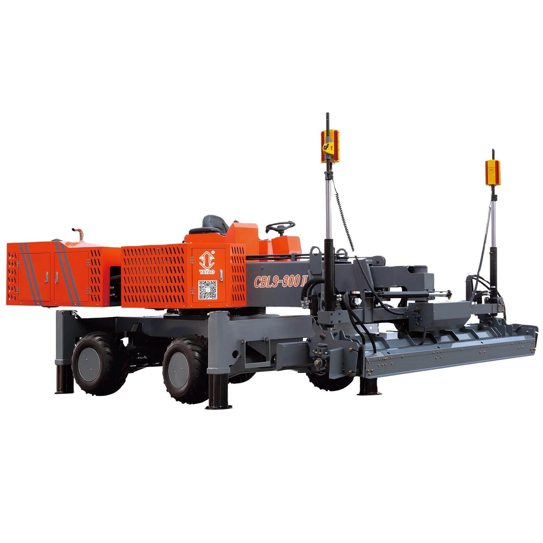 Full hydraulic 4 wheel Factory selling new concrete laser screed machine High precision cement floor leveling machine