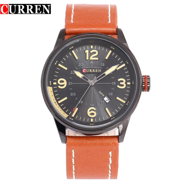 CURREN 8215 new fashion casual quartz watch men  wrist watch relojes calendar sports watch