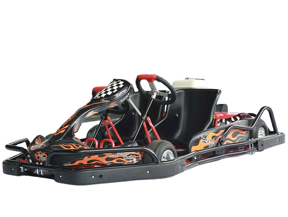 Fourstar  Pedal Double seats Gasoline  Adult Max Yellow Green  Cheap Racing Go Karts