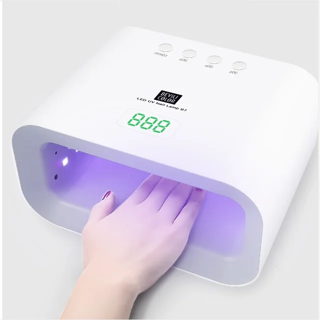 90w Nail Dryer,Rechargeable 10000mah  LED Gel Lamp Cordless UV LED Light home and salon use