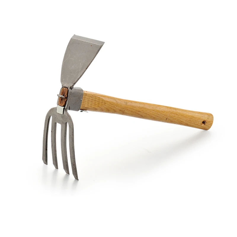 hoe with wooden handle garden tools