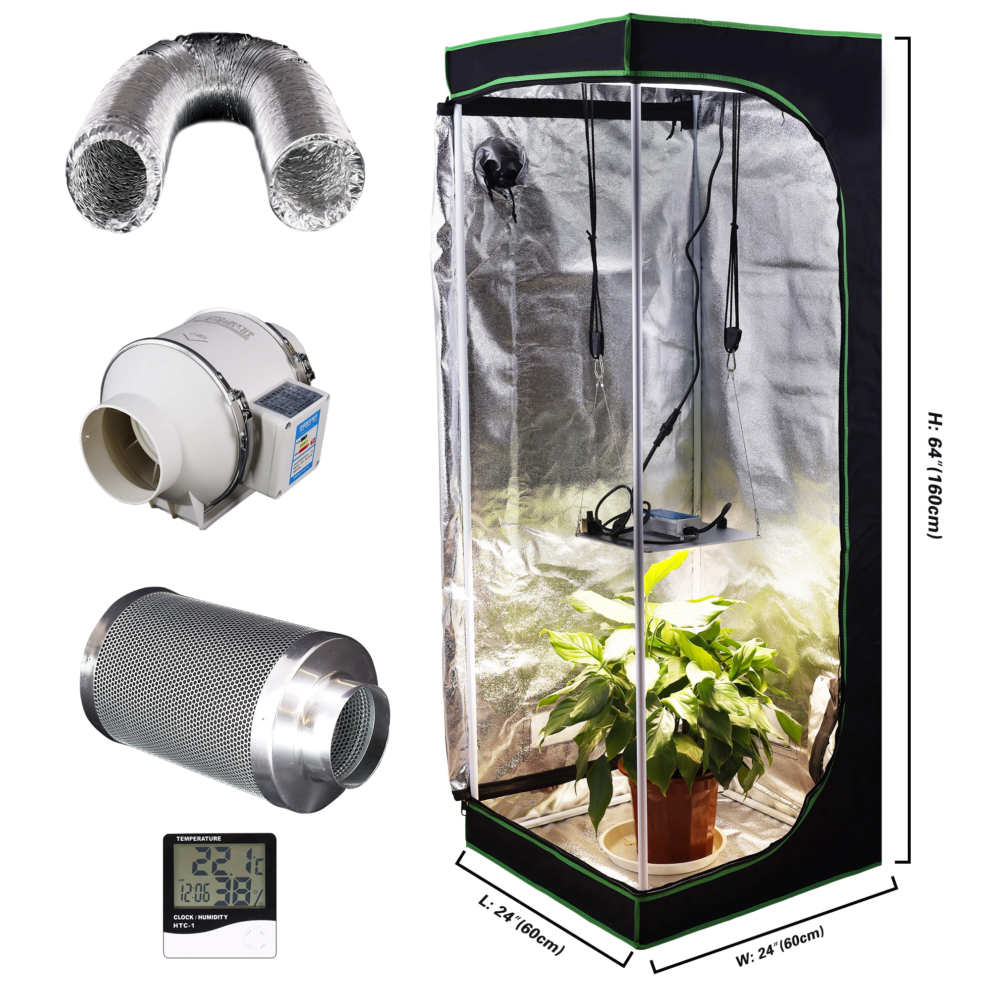 0.6*0.6*1.4 3*3*2m  grow tents plant tents greenhouse flower room hydroponic full-size personalization grow led light 600w 1000w
