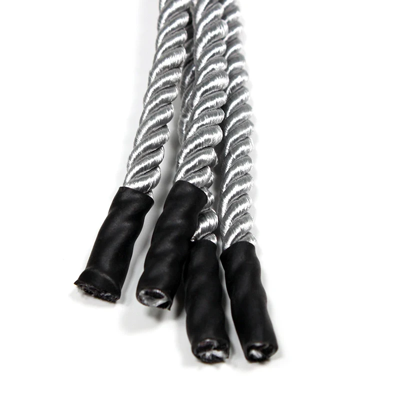 Hight quality custom logo polyester draw cord hoodie drawstring with plastic tip