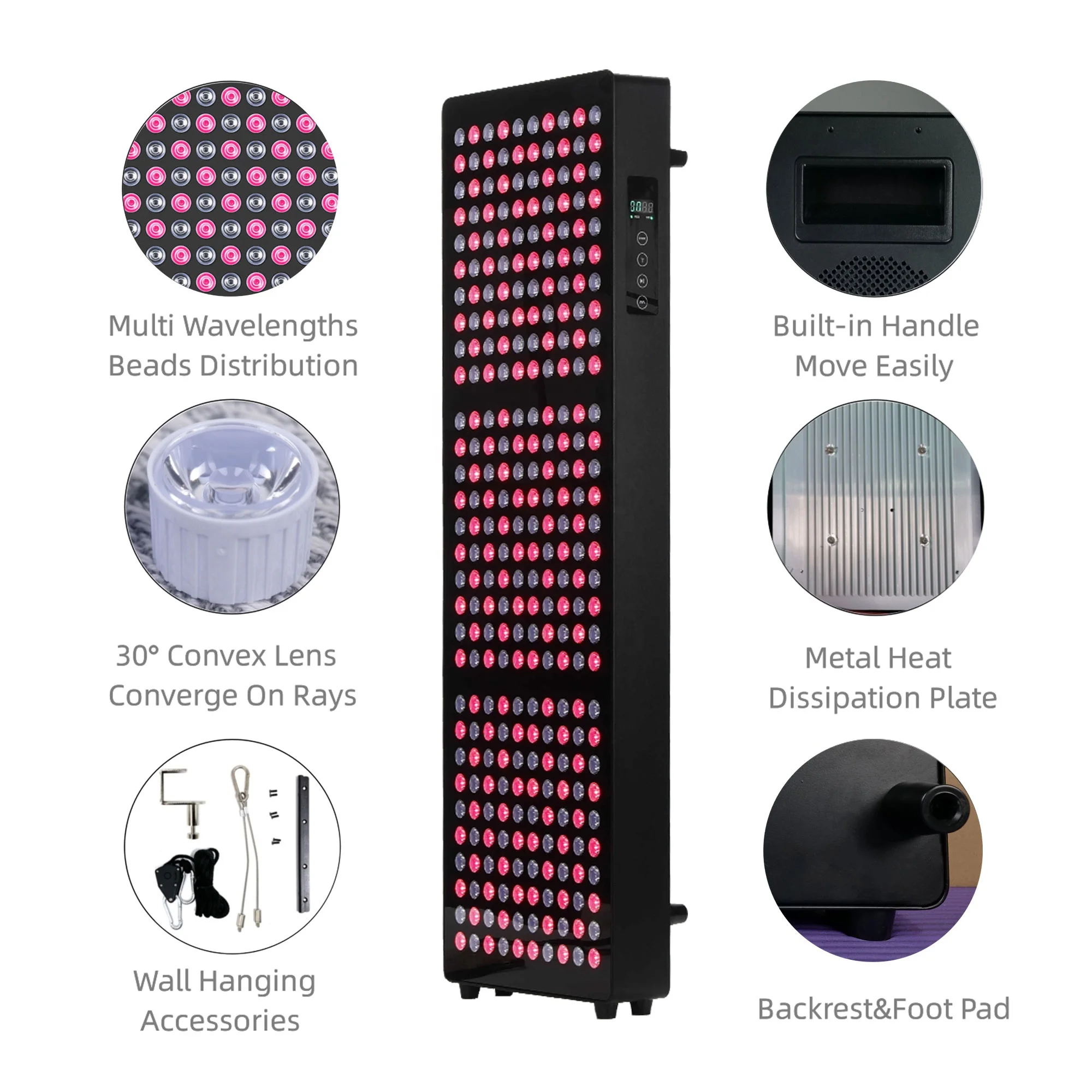Physical Discomfort Infrared Sauna 300pcs LED Multifunctional Bracket Full Body Infrared Lamp Device Red Light Therapy Panel