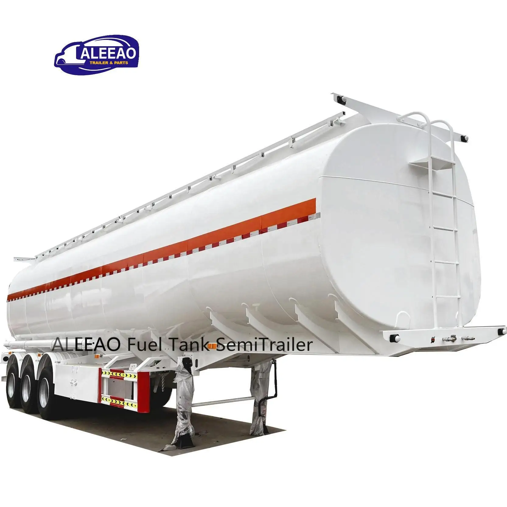 ALEEAO Liangshan stainless steel/aluminum fuel tank gasoline diesel truck trailer fuel tank transport fuel tanker semi trailer