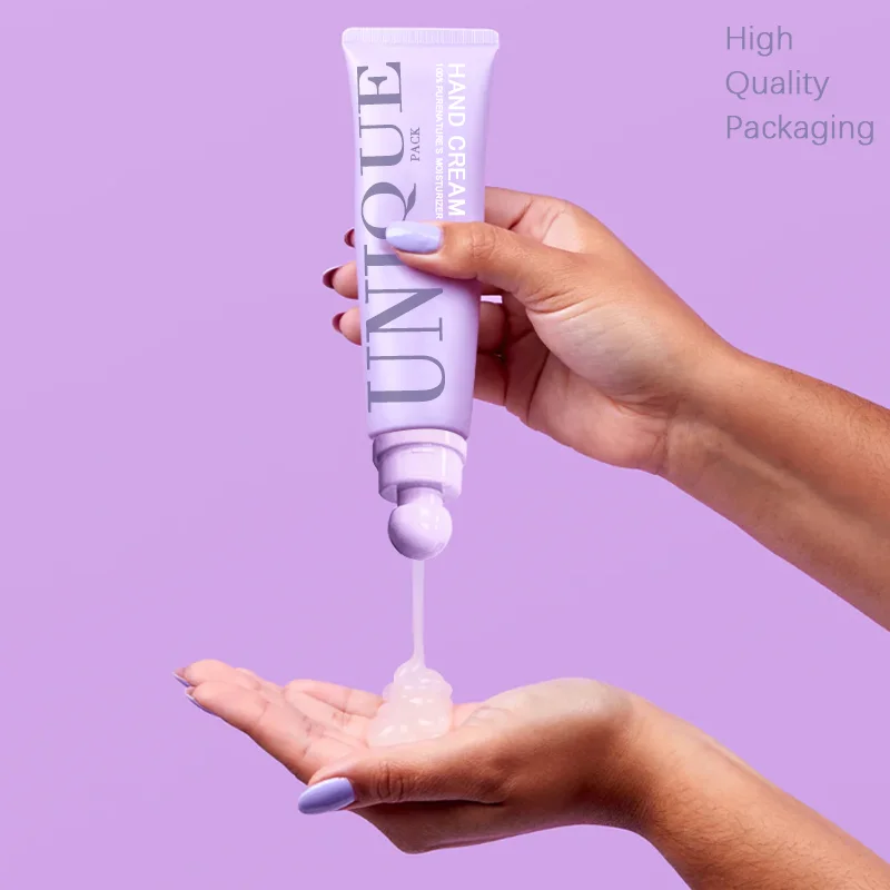 Manufacturer Eco Friendly Recycled Pcr Plastic Soft Squeeze Cosmetic Lotion Cream Packaging Body Lotion Tubes