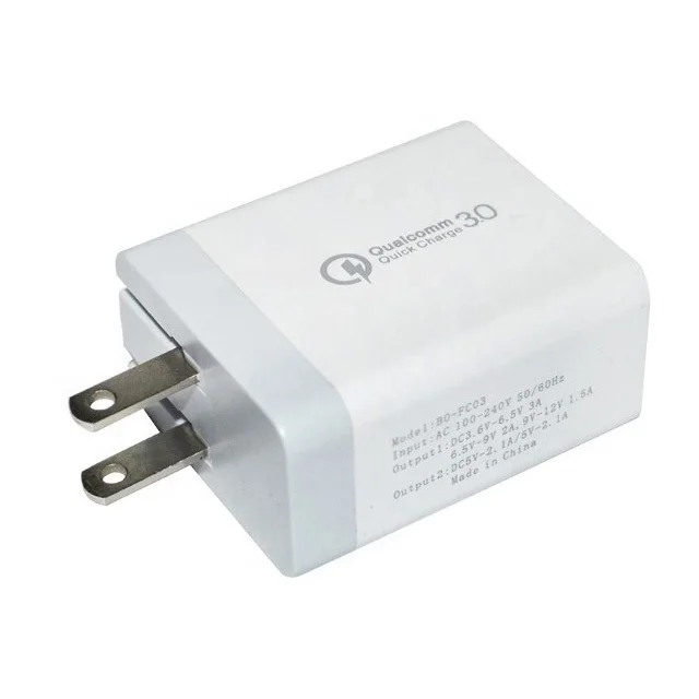WISTAR US UK EU QC 3.0 Quick Charger 3 USB Travel Adapter