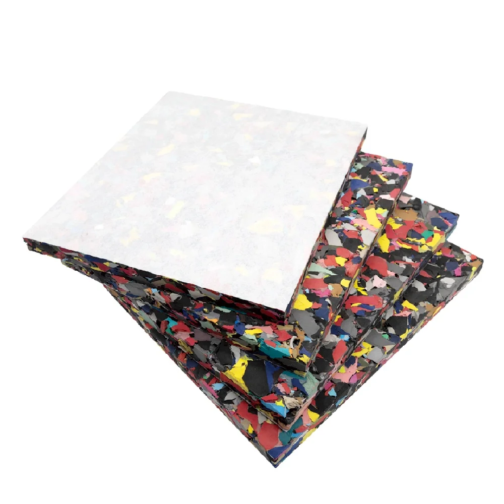 GRS manufacturer recycled  EVA and PE scrap ade of broken EVA scraps and industrial glue mixing, no contaminants.145*110mm*25mm