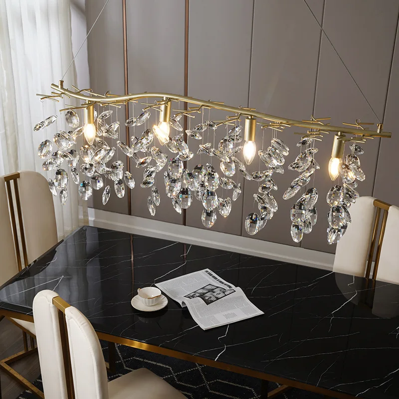 Italian pendant light Unique Brass Metal Ceiling Hanging Lamp Iron Finishing For Home Decoration Crystal Chandeliers Lamp