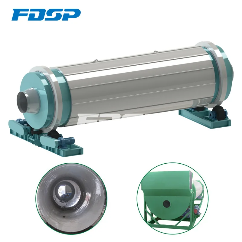 Rotary drum type sawdust dryer manufacturing factory for dryer 3tph