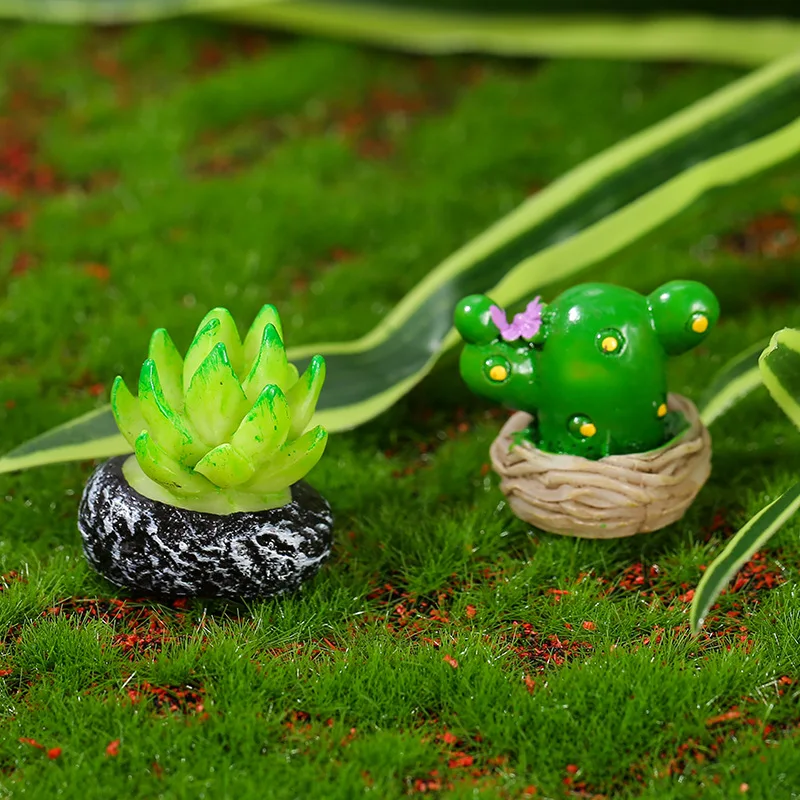 2407 wenqi Moss micro-landscape decoration cactus small potted zakka cargo succulent simulation plant