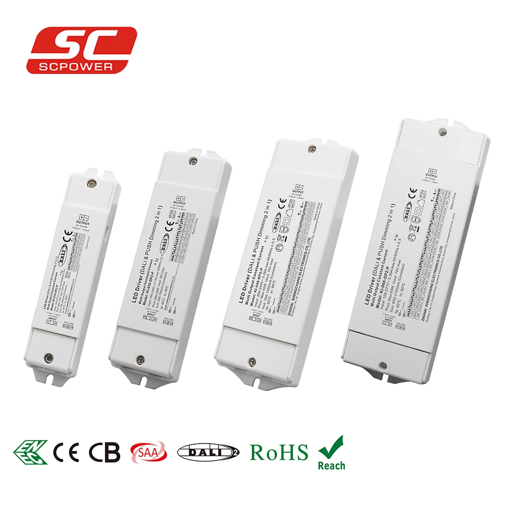 ENEC Adjustable current DALI-2 & Push 10W 100mA-450mA constant current dimmable LED driver