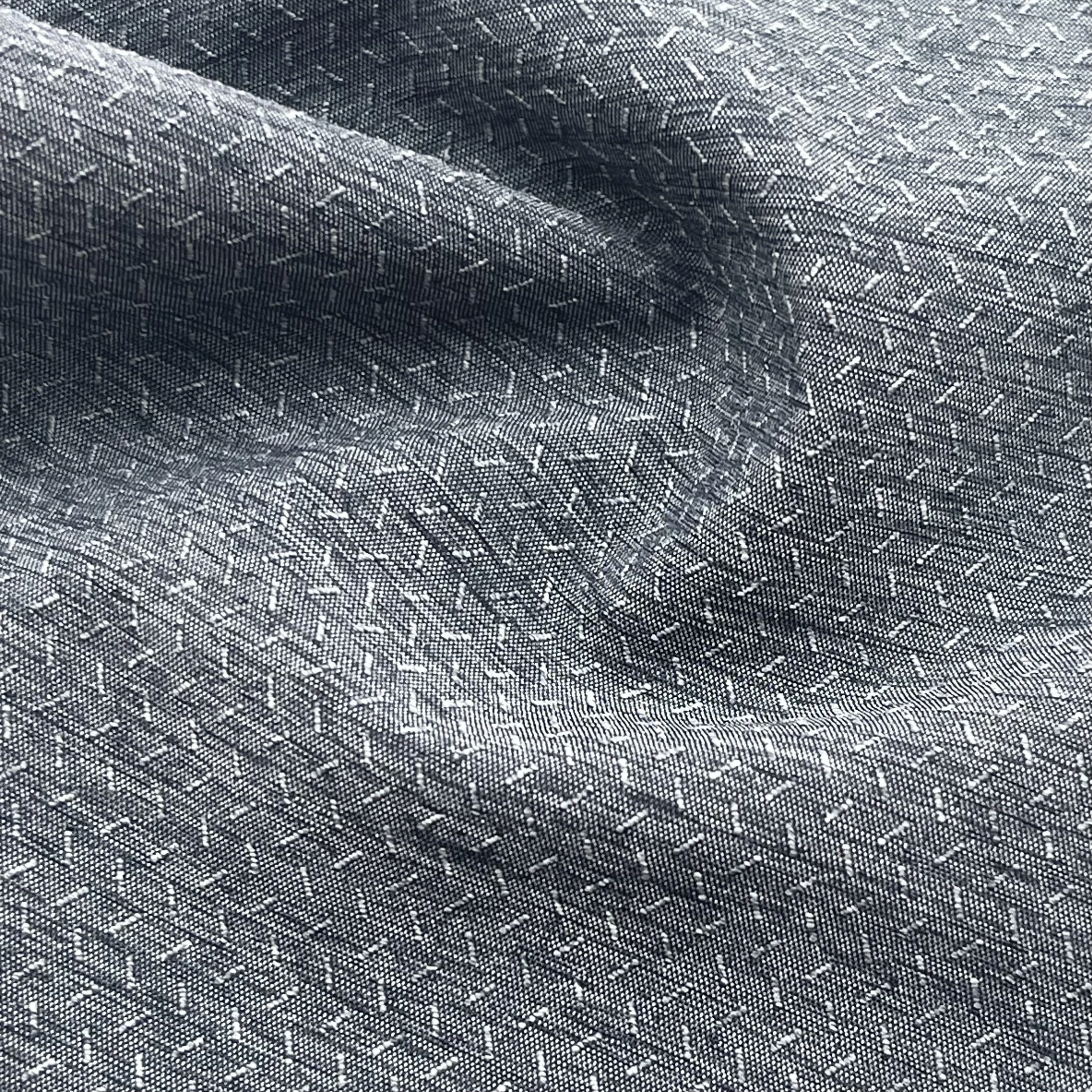 High Quality 90%P 10%SP Two-Tone Jacquard Four Way Stretch Fabric