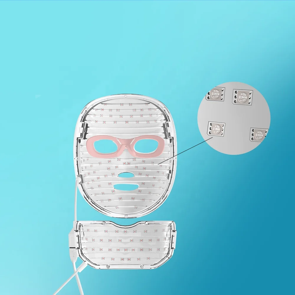 Красный свет терапии LED уход за кожей лица маска для шеи в ассортименте 7 цветов терапия фотон здорового