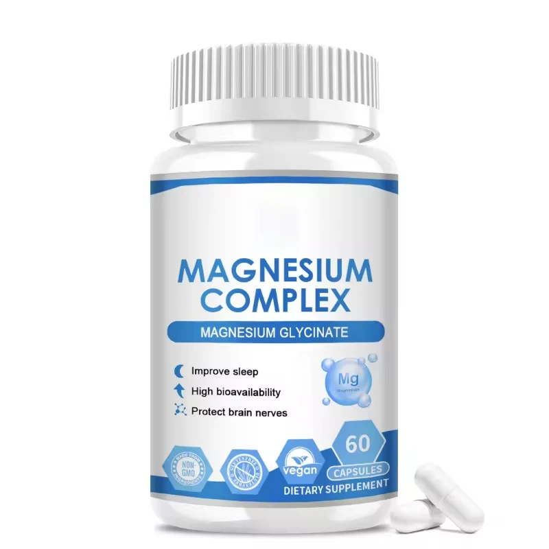 Biocaro Magnesium Complex Capsules with Magnesium Glycinate Malate Citrate and Vitamin B Complex Supplement