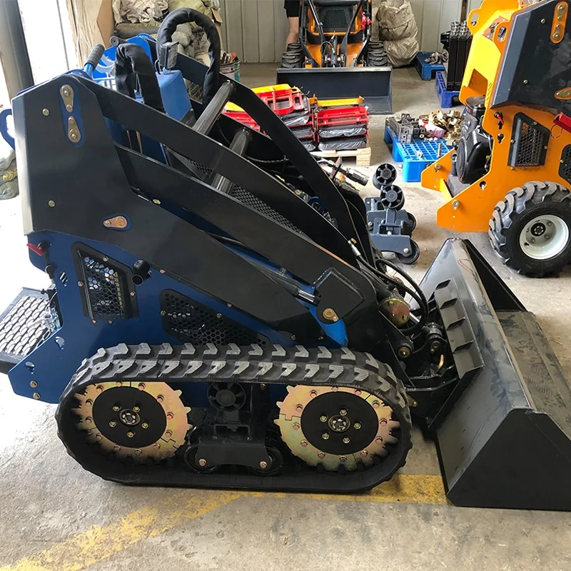 Small Skid Steer  Loader With Bucket Mini Skid Steer Loader Attachment For Sale