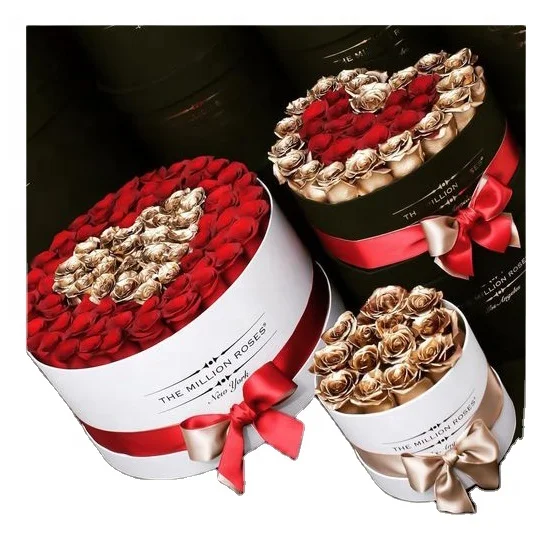 2024 hot selling Flower Gift  Lasting Real Everlasting Immortal Decor Dried Forever Eternal Preserved Rose in Box