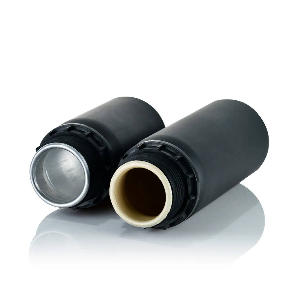 Wholesale High quality Cosmetic Container 50ml 100ml 250ml 500ml  Empty Container Black Aluminum Bottles With Anti-theft Cap