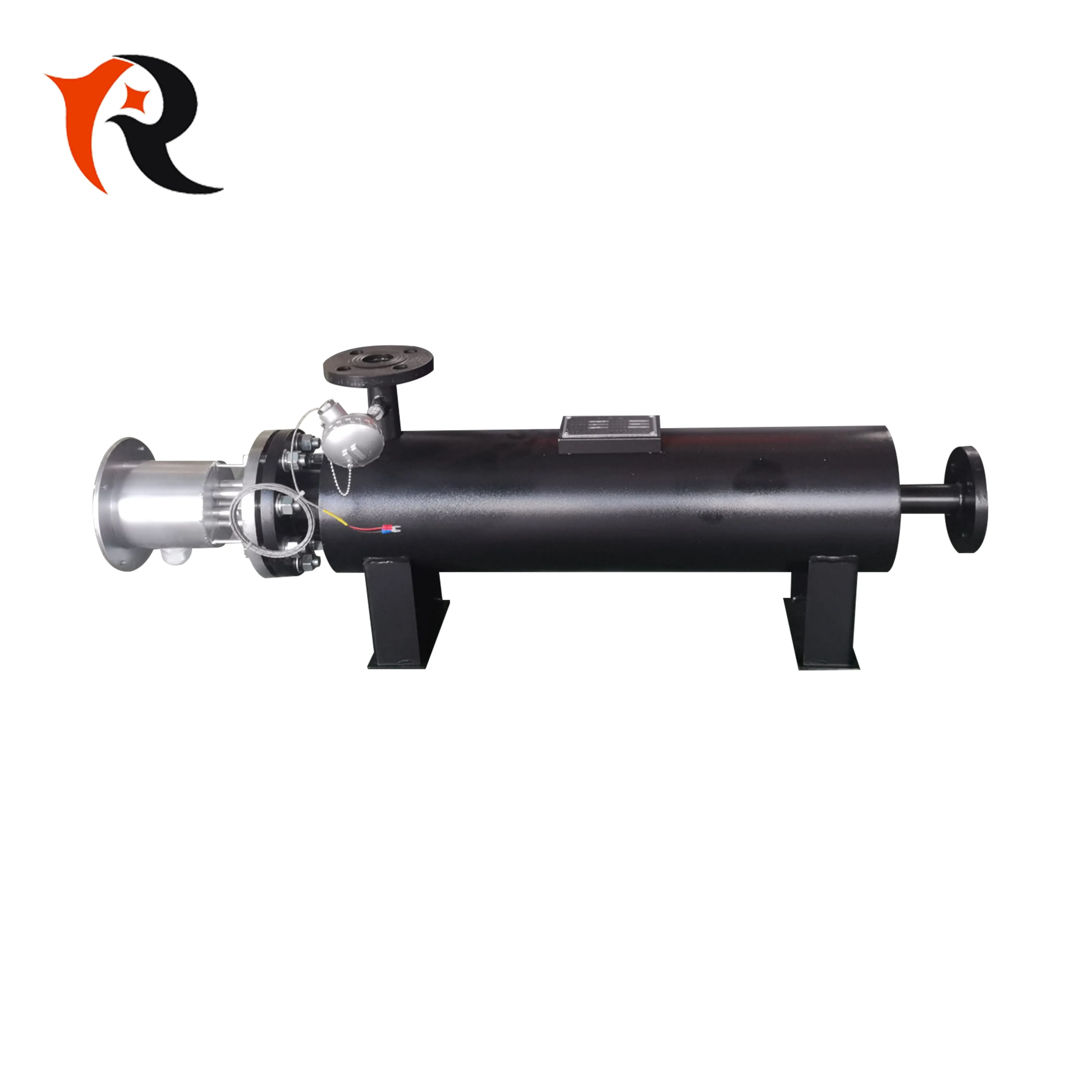 Electric pipeline heater for laboratory gas heating industrial pipeline heater