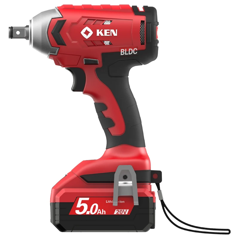 
KEN Factory supply Li-ion Impact Wrench (Brushless) chargeable Li-ion Impact Wrench BL7320-40S 