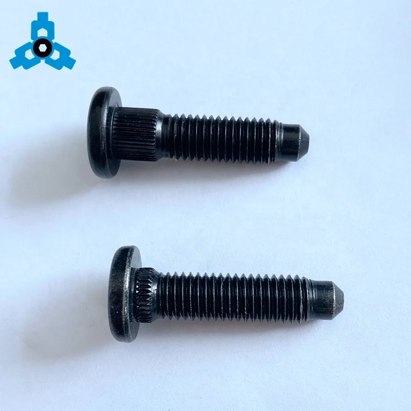 Factory Price OEM Alloy Steel Grade 10.9 Flat Head Knurled Neck Bolt Screws