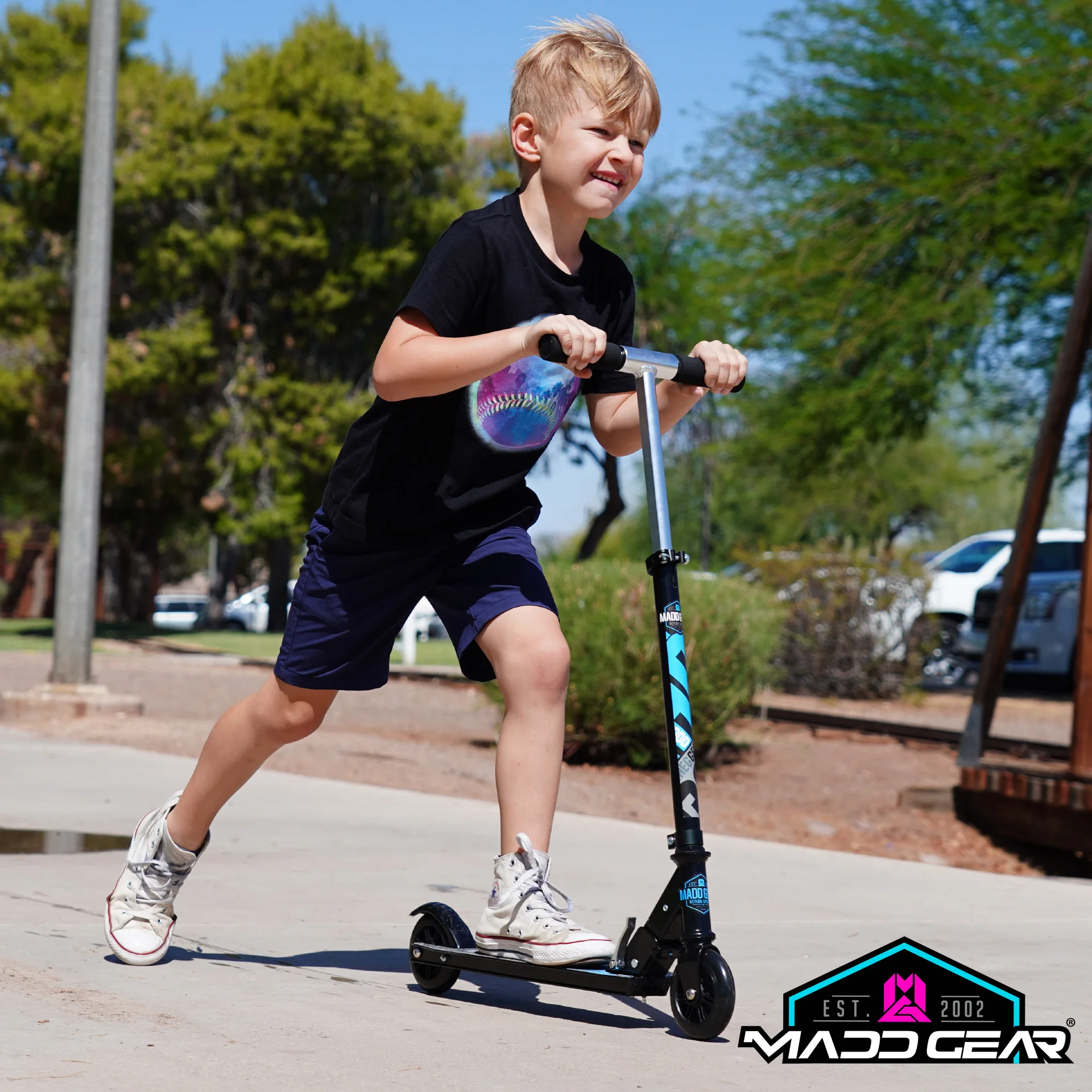 MADD GEAR Best Quality 12inch Aluminum Multi colors Two rounds physical exercise Entertainment street FLOW 100 FOLDING SCOOTER