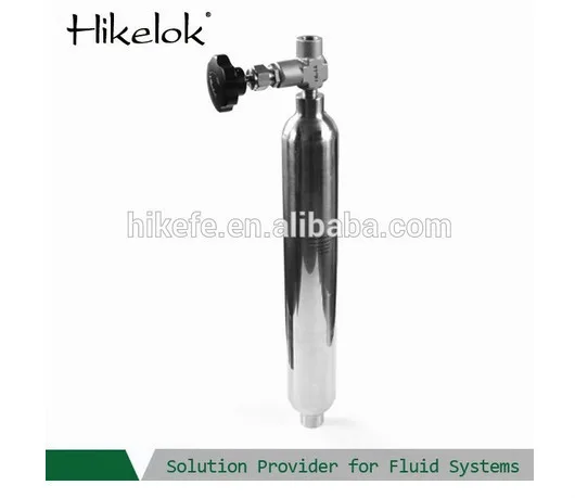 TPED Hikelok 500psi 1800 psi 1/4' female NPT stainless steel double- end sampling cylinder sampling bomb