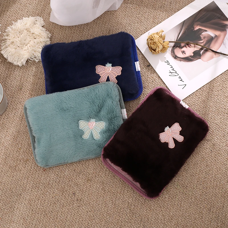 2021 hot sale rechargeable hand warmer Cute Fashion Plush portable electric hot water bag use in winter