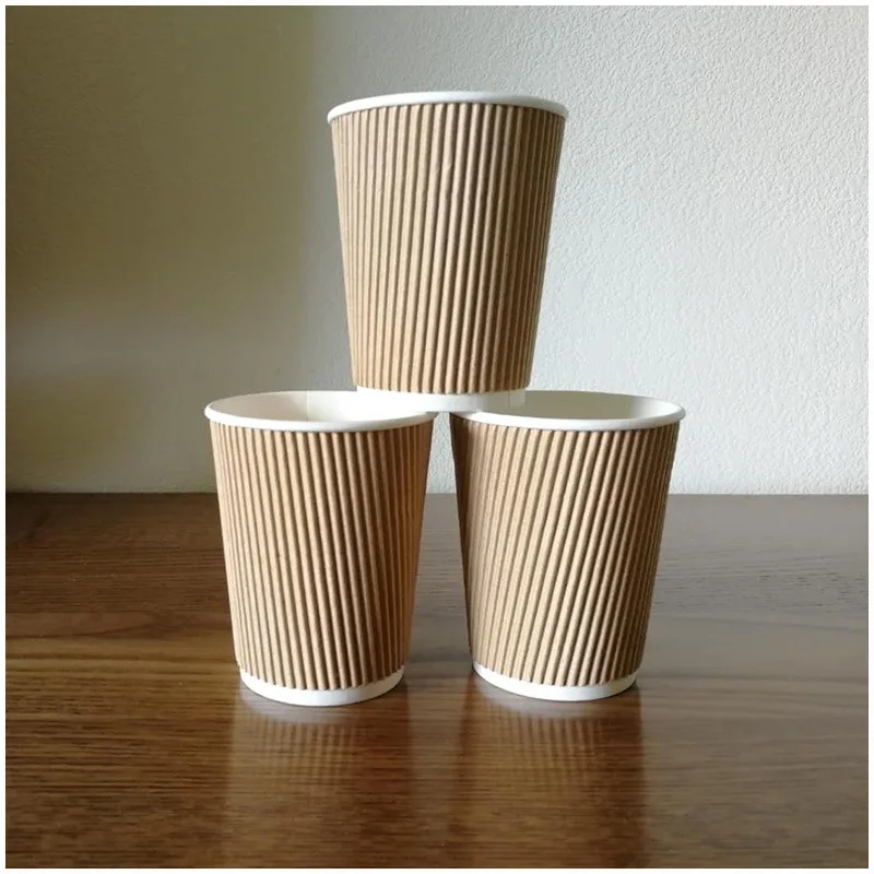 White Plain Paper Cup Roll Raw Bamboo Cup 7oz Custom Logo Roll Paper Cup with Dome Lid