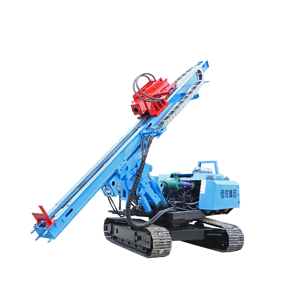 2024 Hengwang Solar Energy Project Solar Drill Pile Driver Mountain Photovoltaic Pile Driver machine
