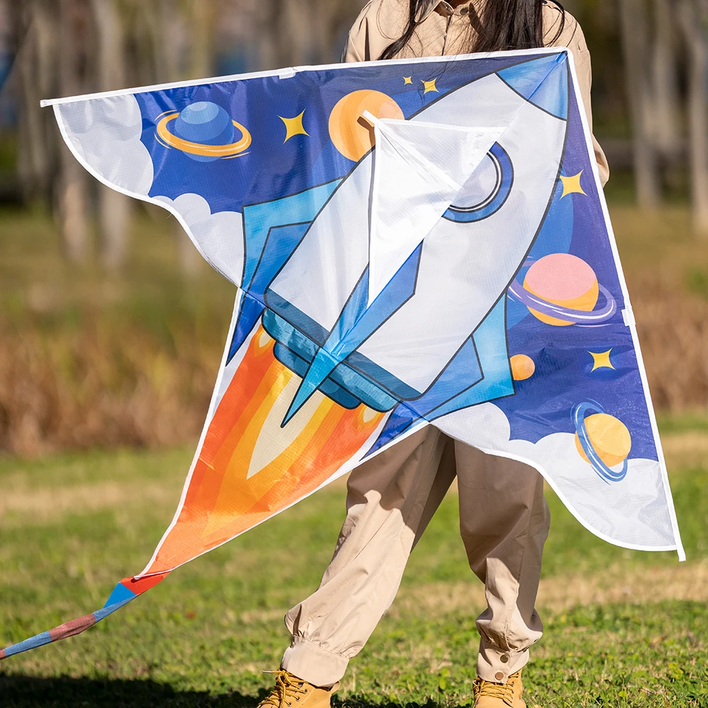 High Quality Hot Sale Rocket Kite New Design Wholesale Factory Direct Sale Polyester Kites Fiberglass Frame China OEM Customize