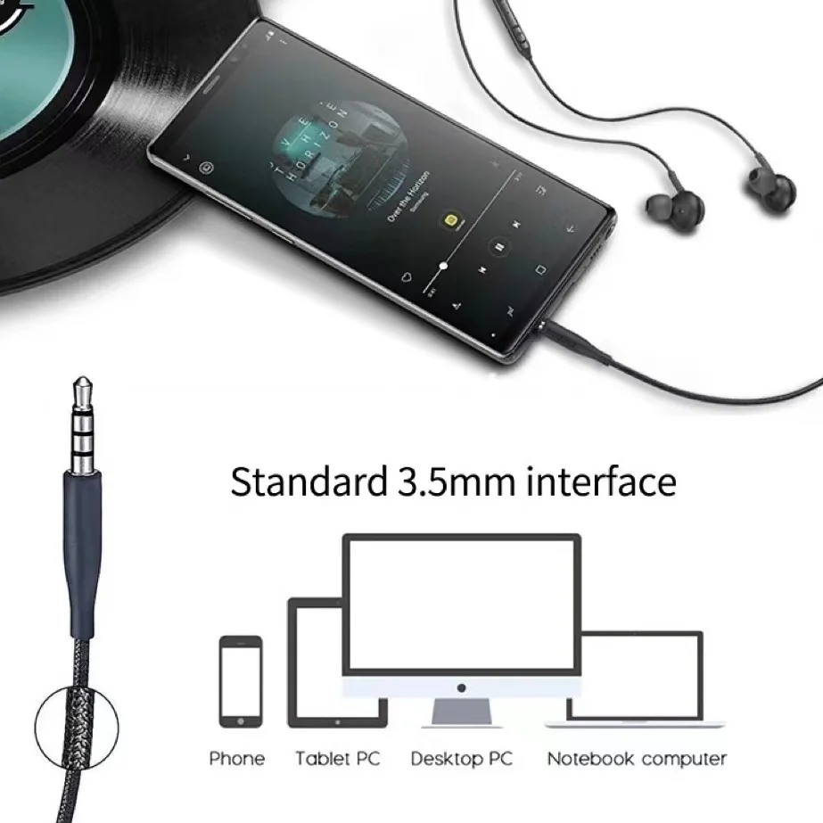 para telefono S8 earphone EO-IG955 Headphones Headset s10 Earphones Stereo black handsfree 100% genuine original