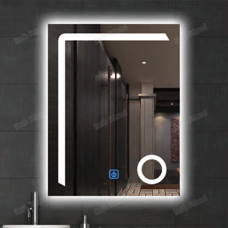 New Arrive Bathroom Modern Touch Mirror Led Smart Glass Mirror With Led Light