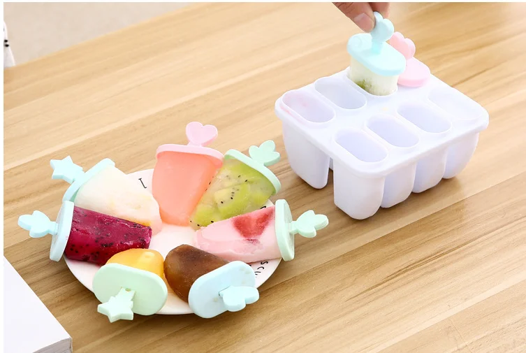 Homemade popsicle mold summer children cartoon DIY ice cream making mold ice cream popsicle 8 models